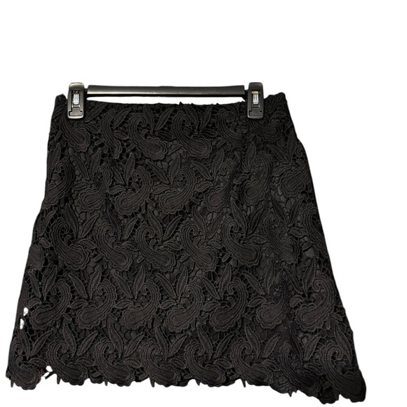 Express Mini Skirt with Crochet Overlay - Picture 2 of 5